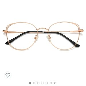 NEW Sojos Blue Light Glasses Cat Eye Rose Gold